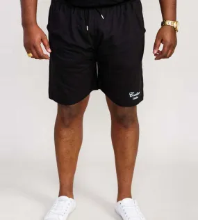 Black Couture Big Men's Shorts with Elastic Waistband (HOLBROOK)