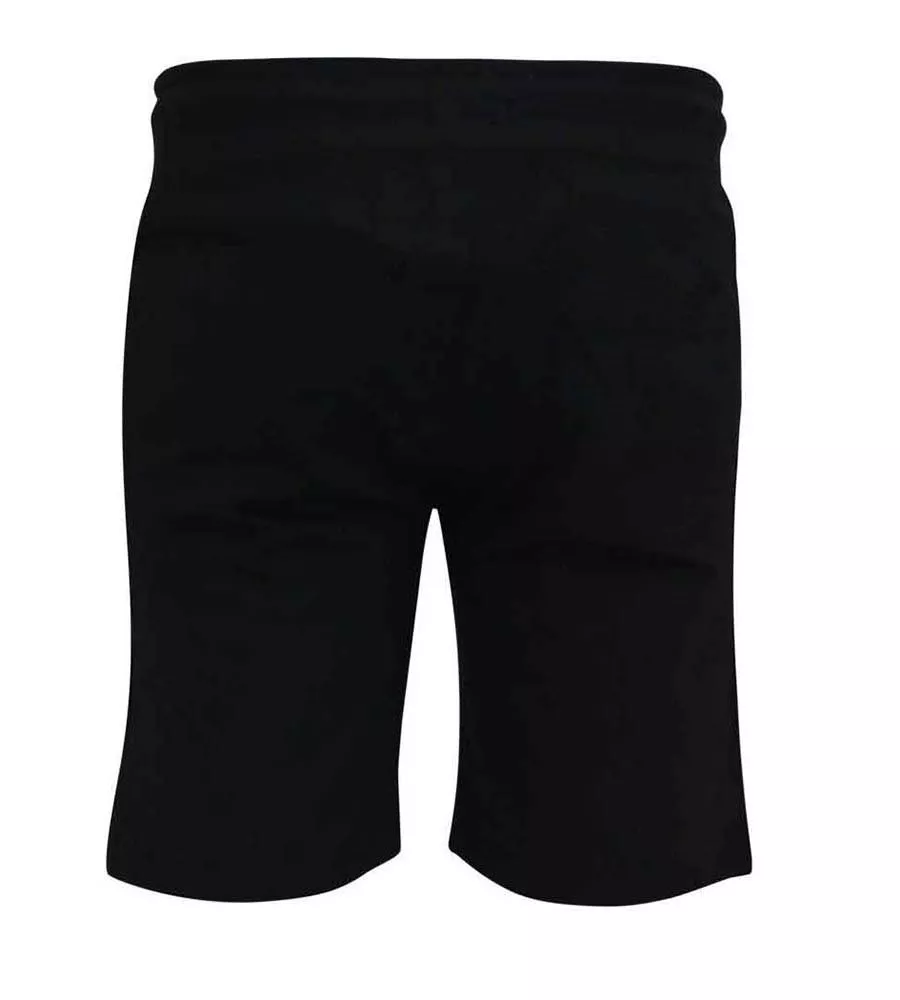 Black Couture Big Men's Shorts with Elastic Waistband (HOLBROOK)