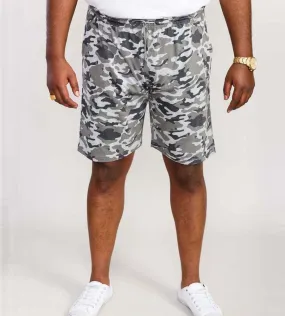 Big Men's Camouflage Jersey Shorts with Elastic Waist (CARLTON)