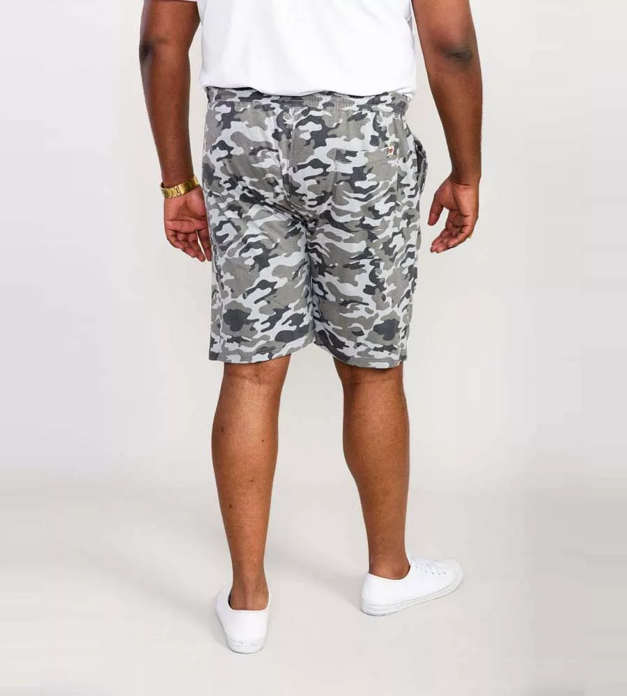 Big Men's Camouflage Jersey Shorts with Elastic Waist (CARLTON)