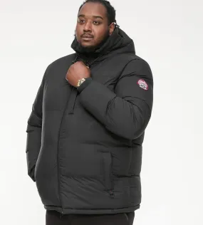 Big Men's Quilted Puffer Jacket with Micro Fleece Lining and Hood - D555 DOMENIC