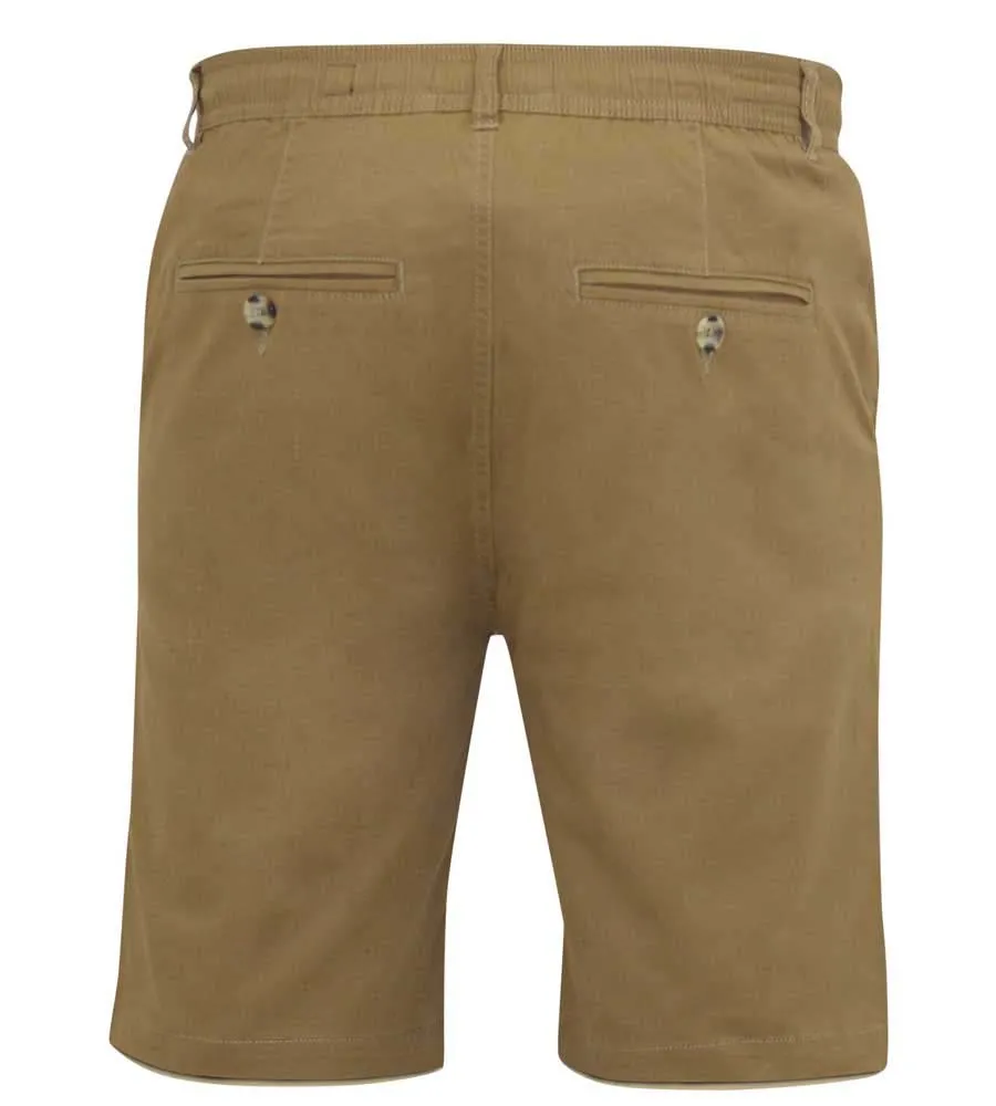 Tobacco Stretch Big Men's Shorts with Internal Drawcord (ARIES 2)