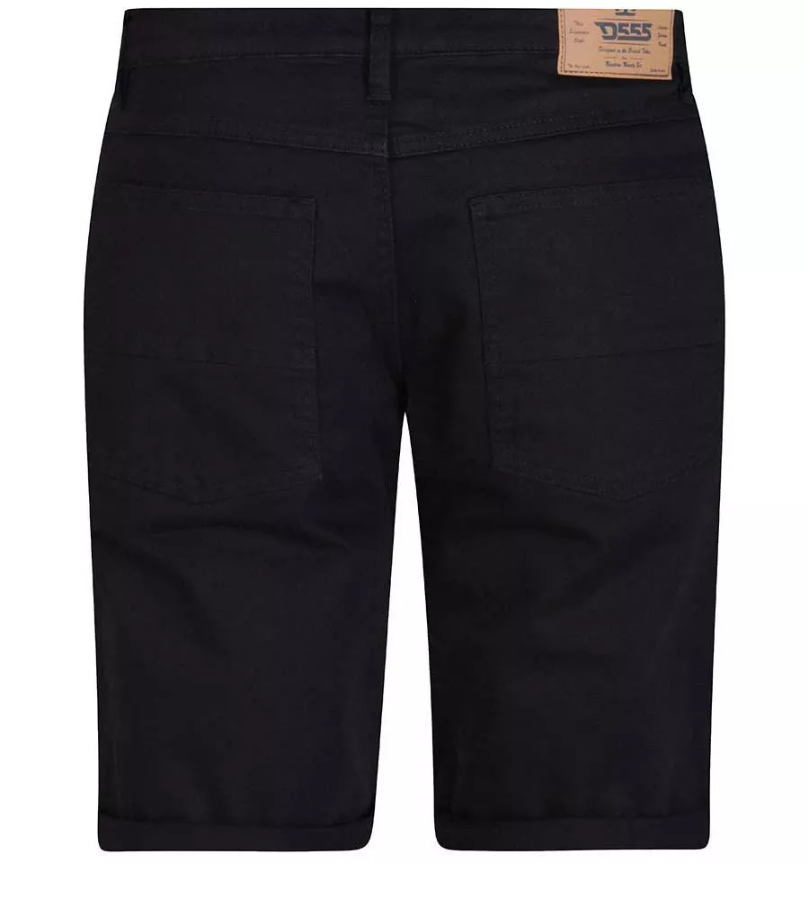 Black Stretch Canvas Shorts by D555 Gilbert 2