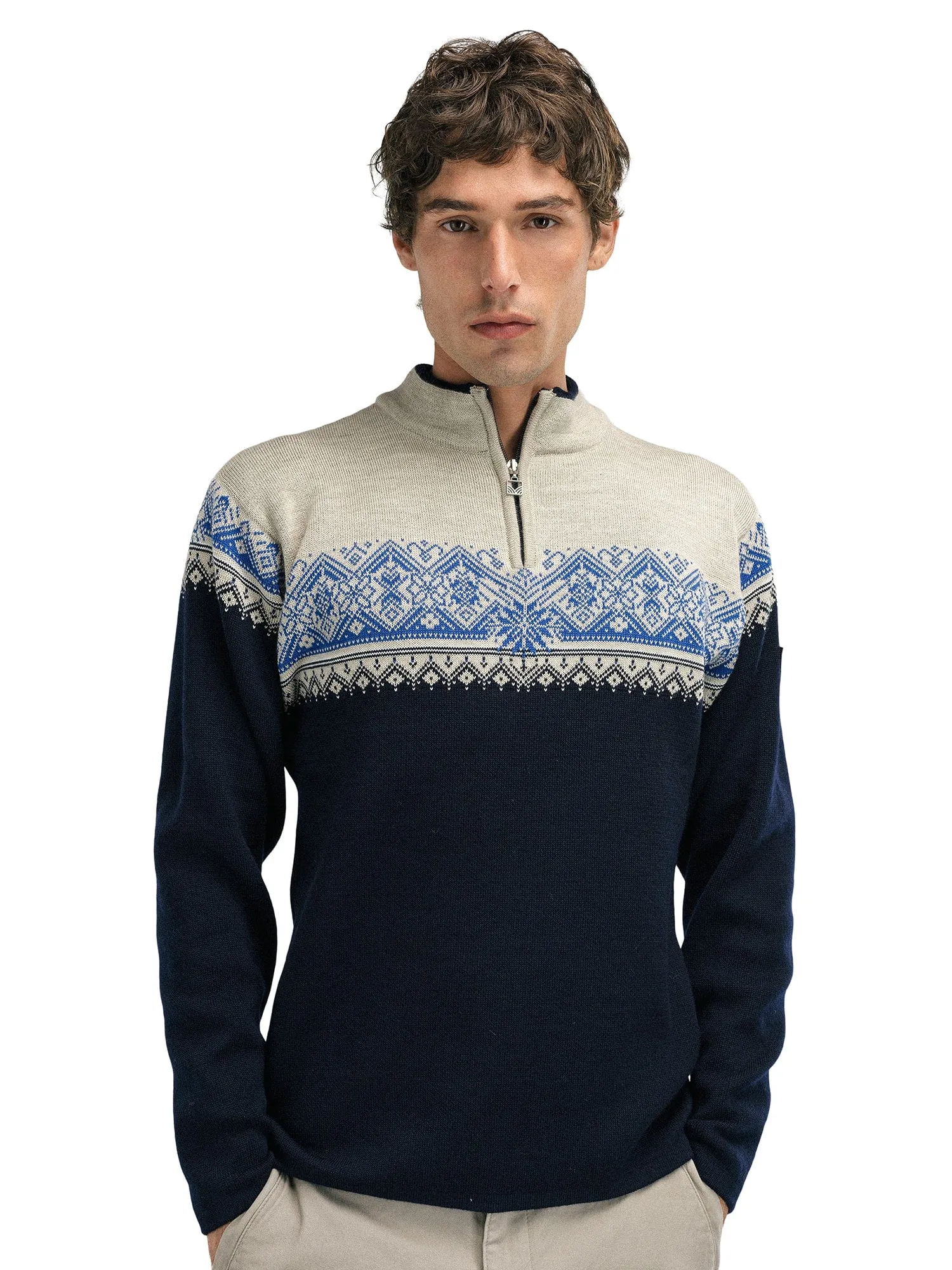 Dale of Norway Moritz Sweater Men's Marine Sandstone