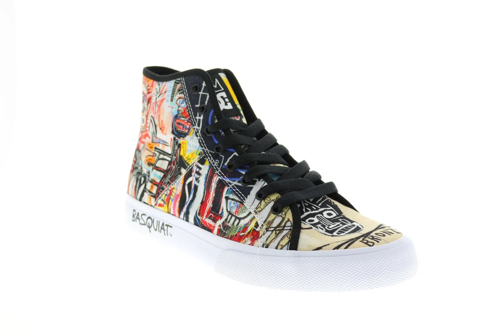 DC Basquiat Men's Black Collaboration Limited Edition Sneakers.