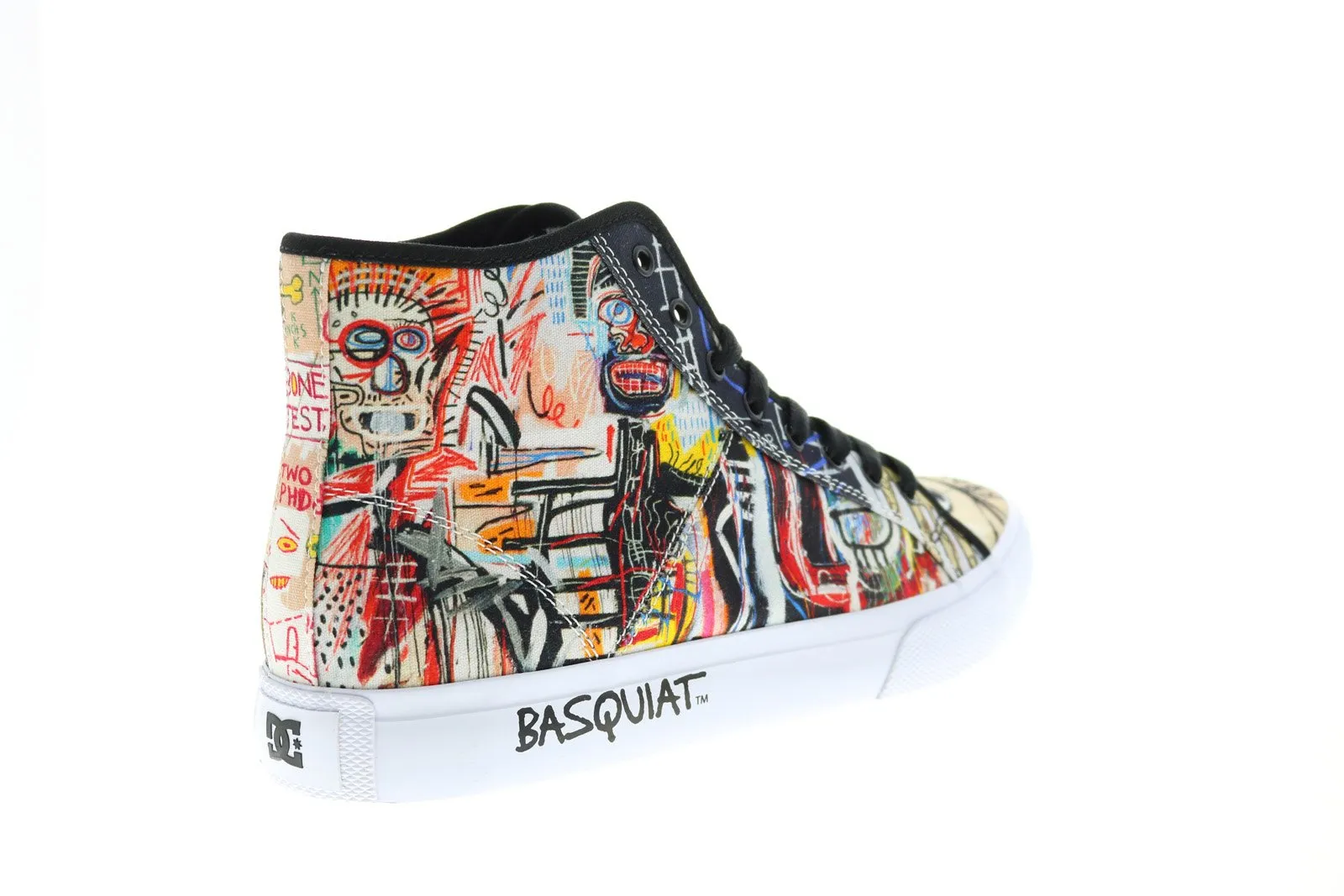 DC Basquiat Men's Black Collaboration Limited Edition Sneakers.