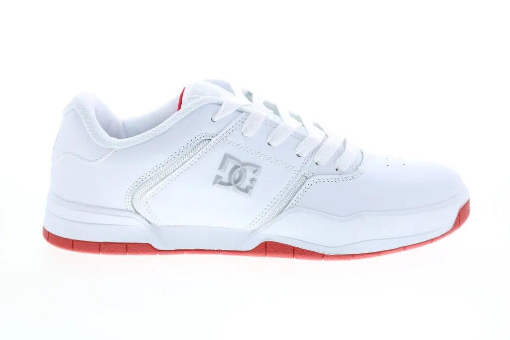 DC Central ADYS100551 Men's White Leather Skate Sneakers - Shop Now