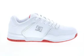 DC Central ADYS100551 Men's White Leather Skate Sneakers - Shop Now