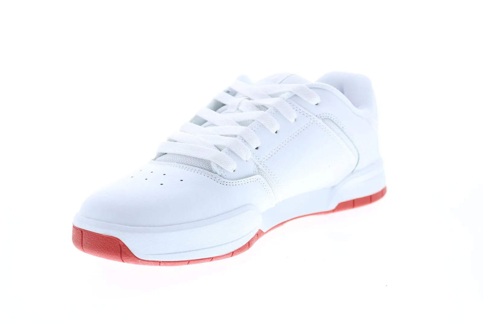 DC Central ADYS100551 Men's White Leather Skate Sneakers - Shop Now