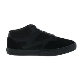 DC Men's Black Suede Skate Shoes - Kalis Vulc Mid ADYS300622-3BK