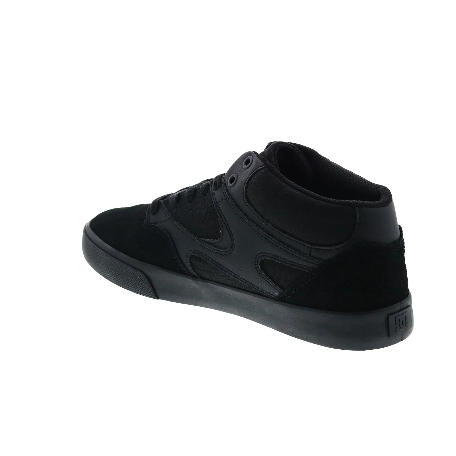 DC Men's Black Suede Skate Shoes - Kalis Vulc Mid ADYS300622-3BK