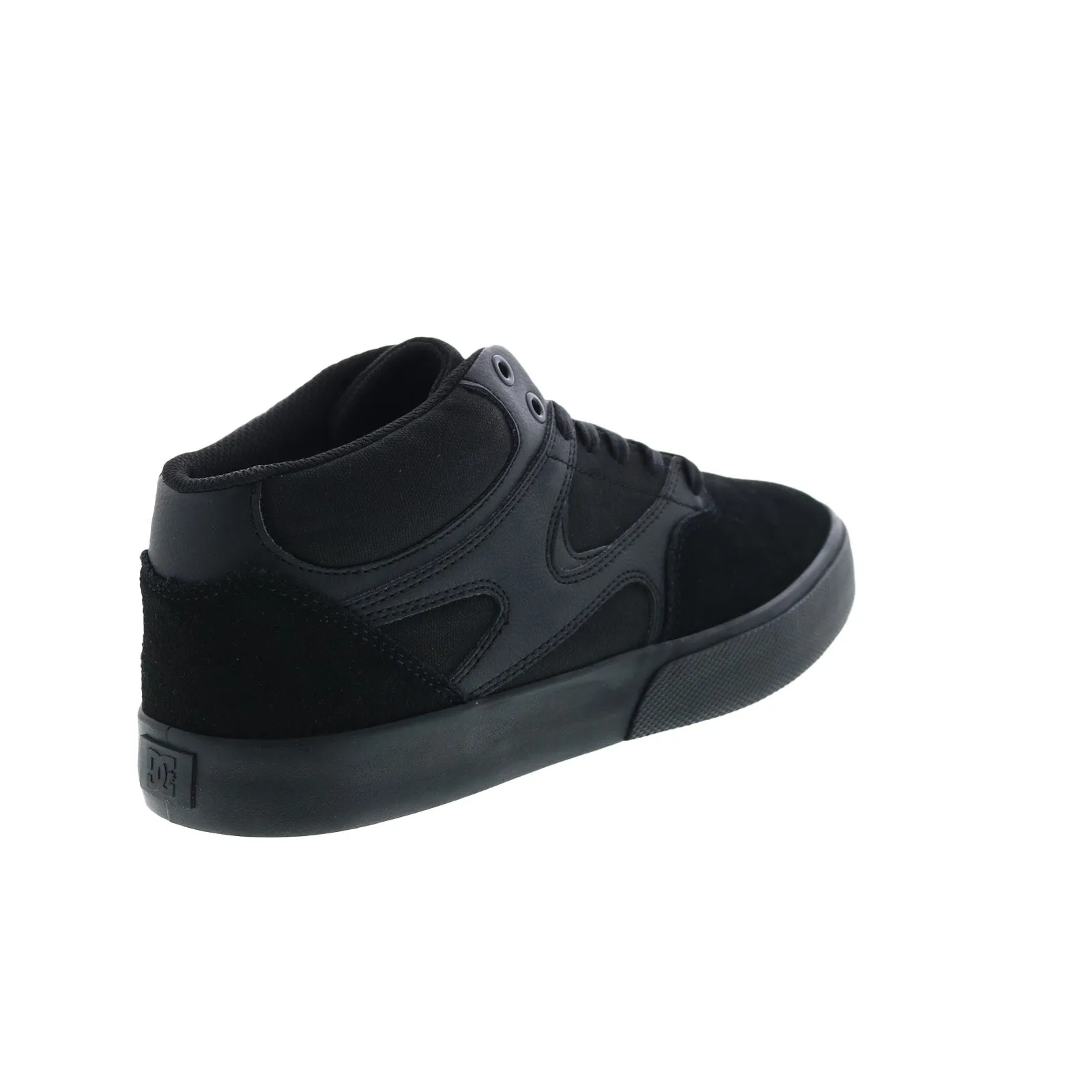 DC Men's Black Suede Skate Shoes - Kalis Vulc Mid ADYS300622-3BK