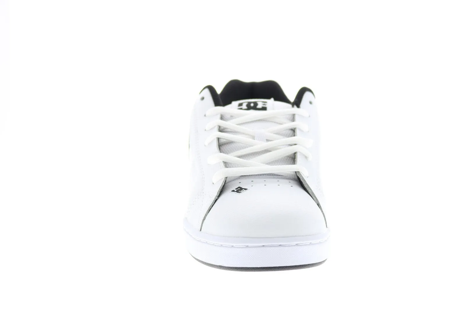 DC Net 302361-HHB Men's White Leather Skate Sneakers