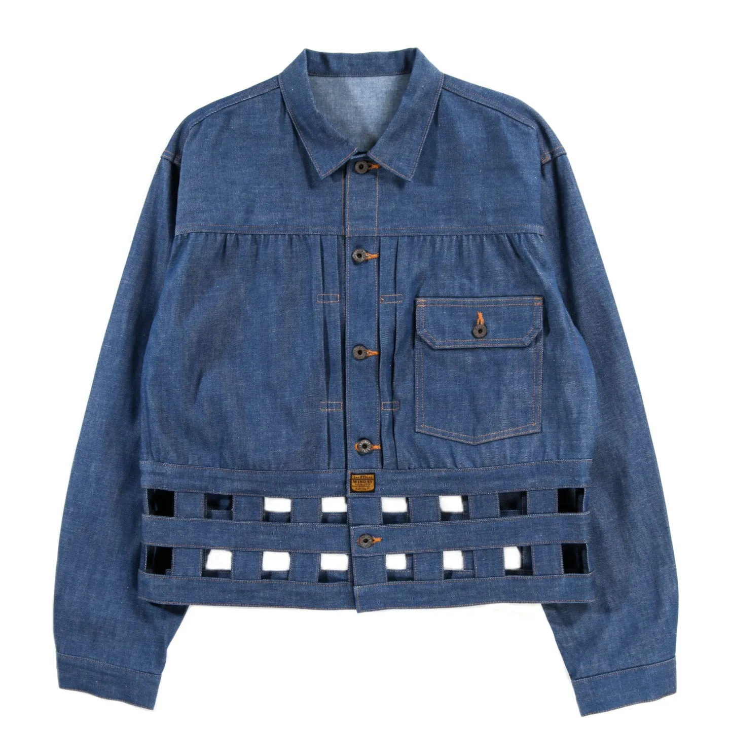 Denim Windowpane Jacket - Indigo - 11.5oz Kapital