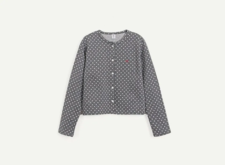 Dot Print Casual Street Style Long Sleeve Elegant Blouse