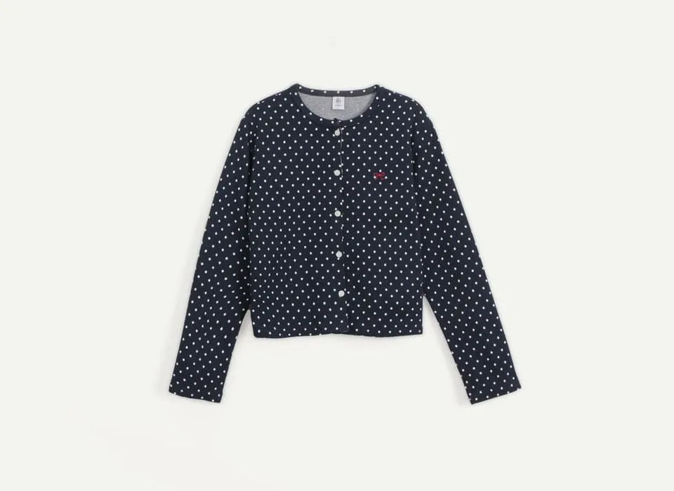 Dot Print Casual Street Style Long Sleeve Elegant Blouse