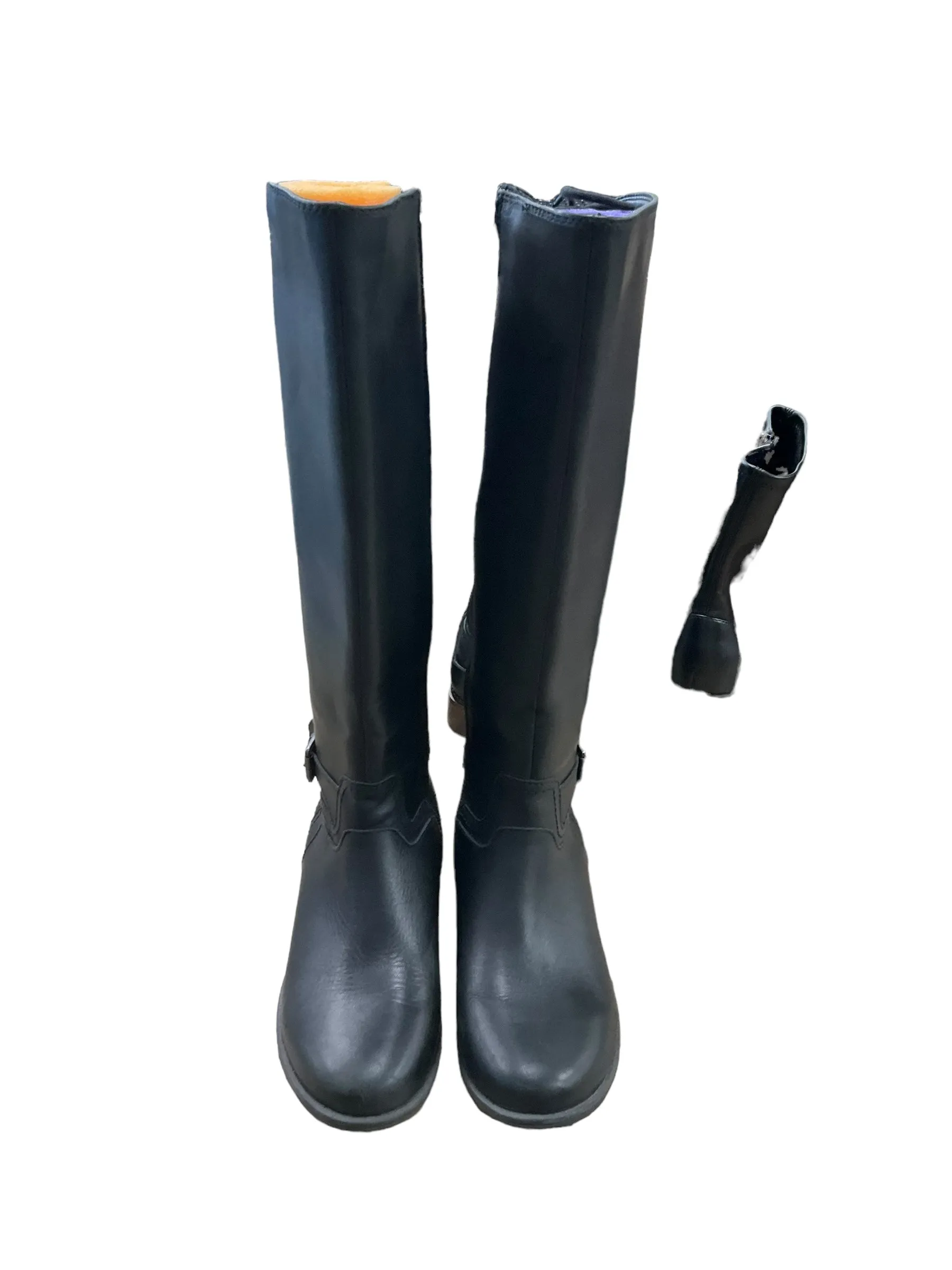 Earth Black Knee High Boots Flats Size 7