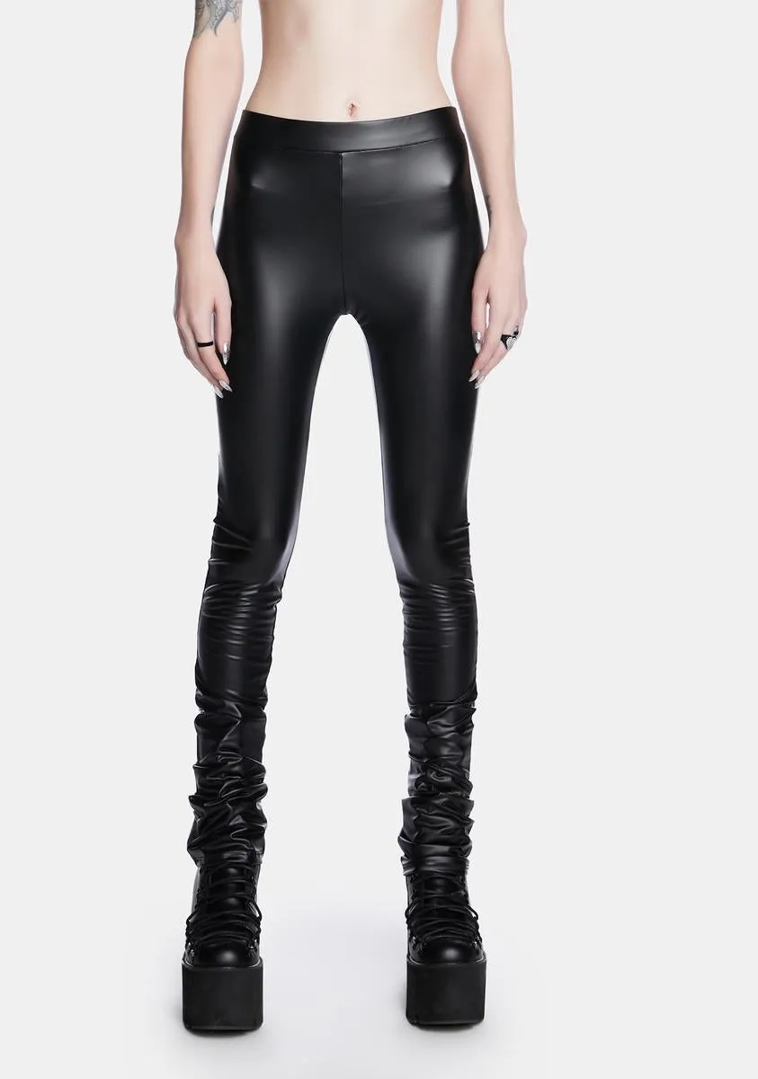 Edgy Vinyl Leggings