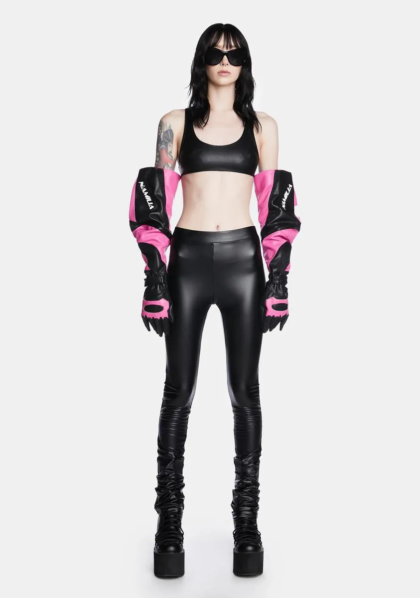 Edgy Vinyl Leggings