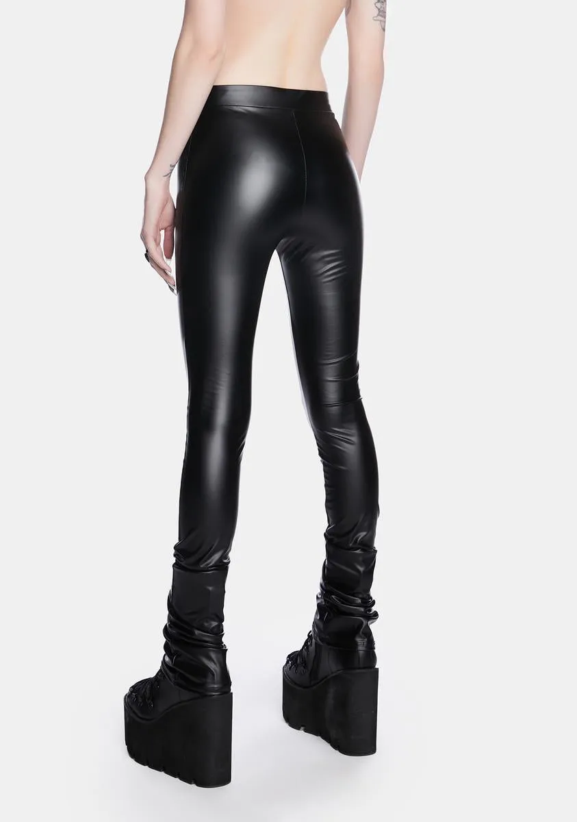 Edgy Vinyl Leggings