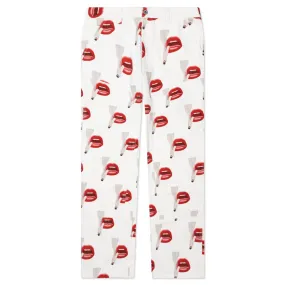 Emotionally Unavailable x Tom Wesselmann White Smoking Lips Pants