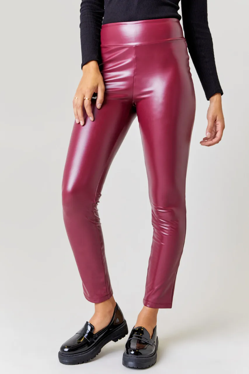 Faux Leather Leggings: Brandi