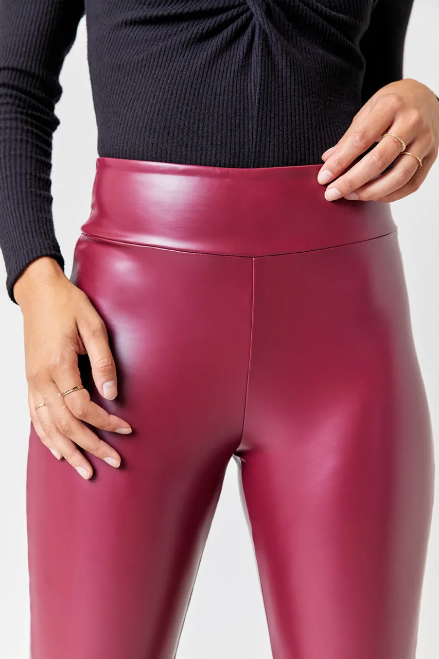 Faux Leather Leggings: Brandi