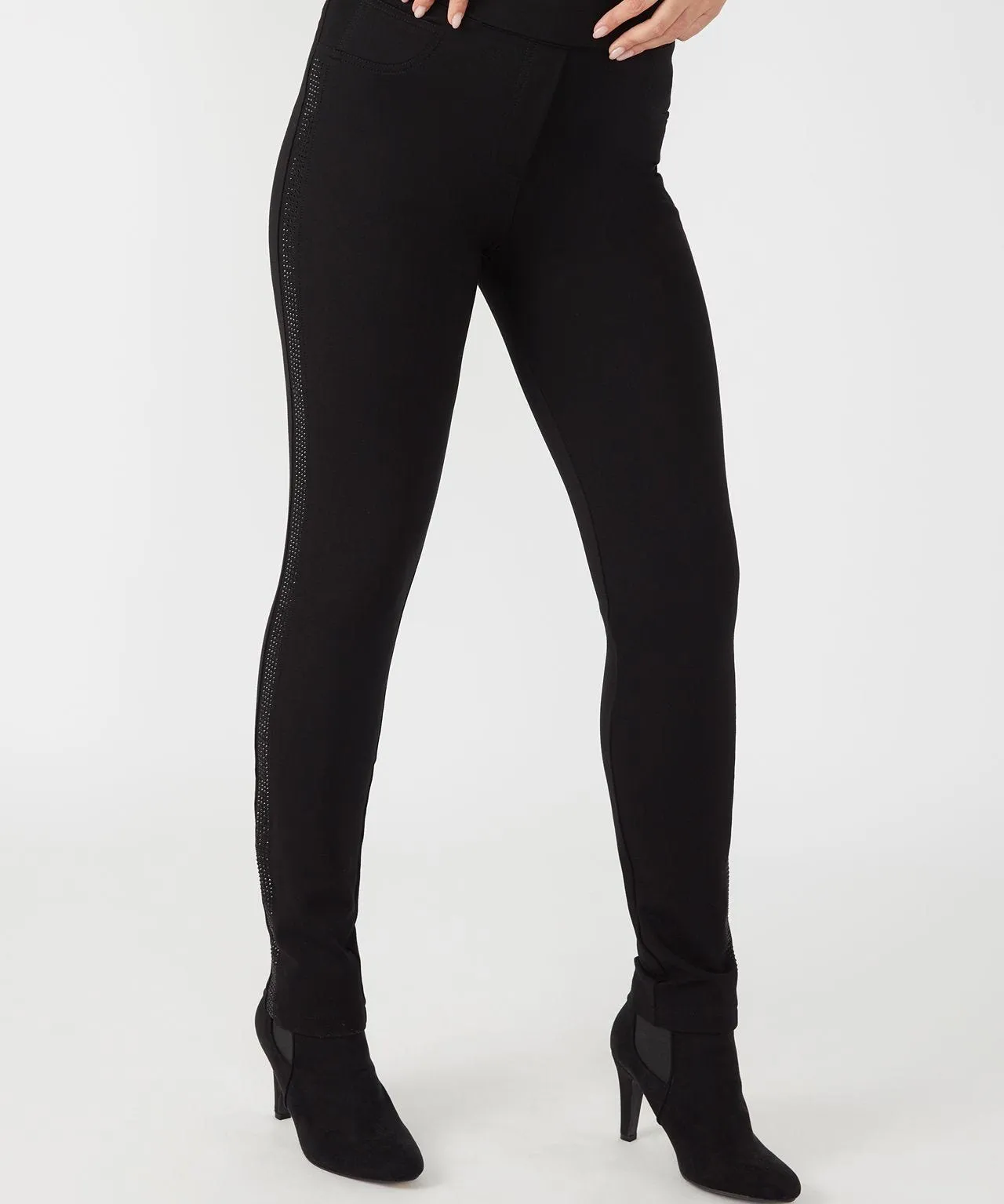 Sparkle Detail Ponte Leggings - Available Here