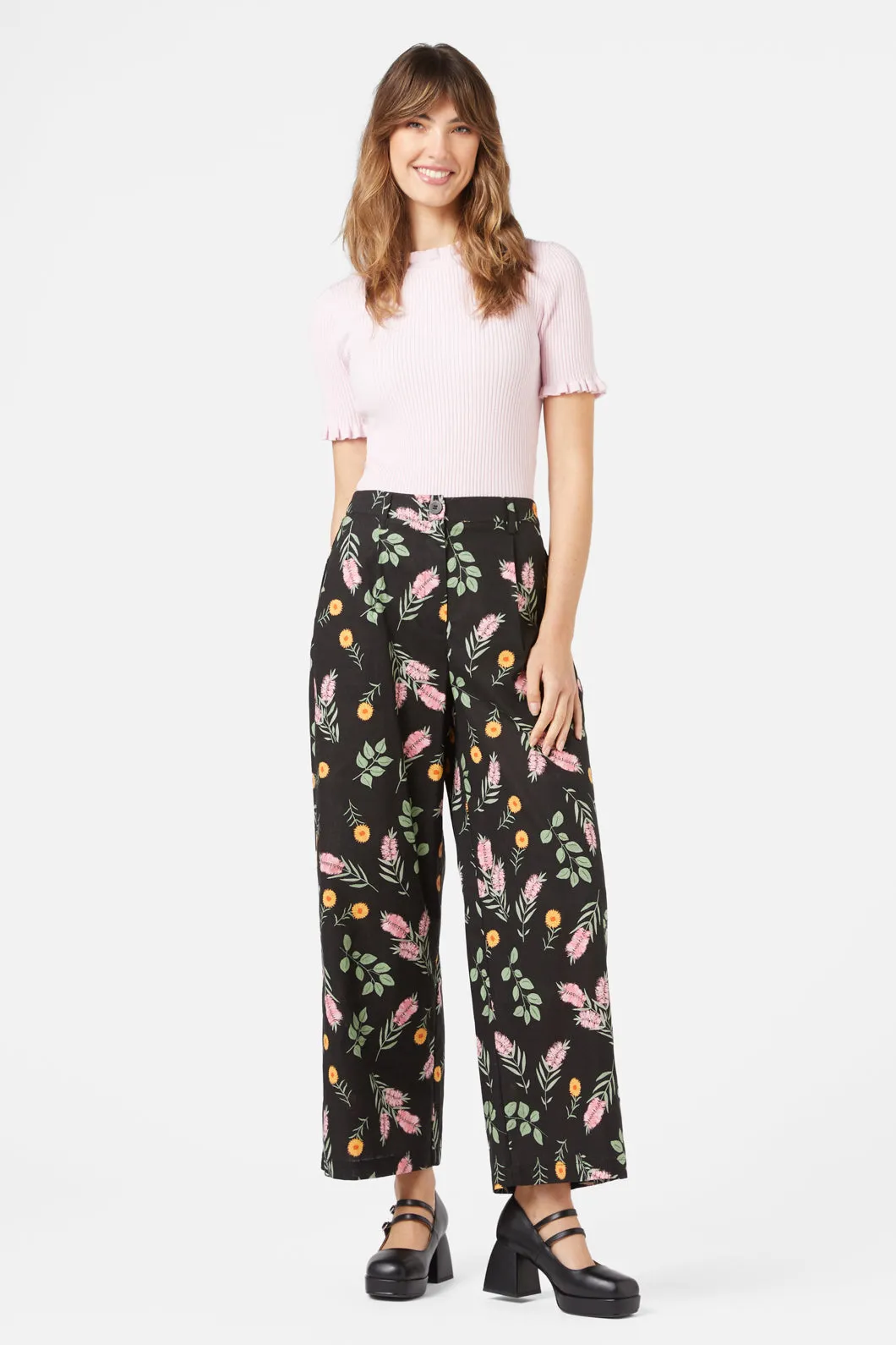 Floral Print Pants