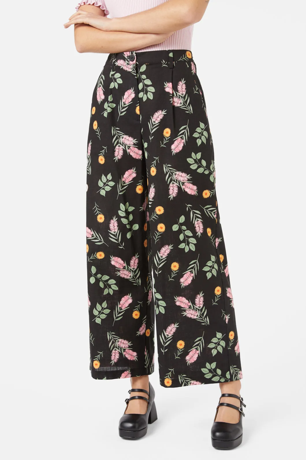 Floral Print Pants