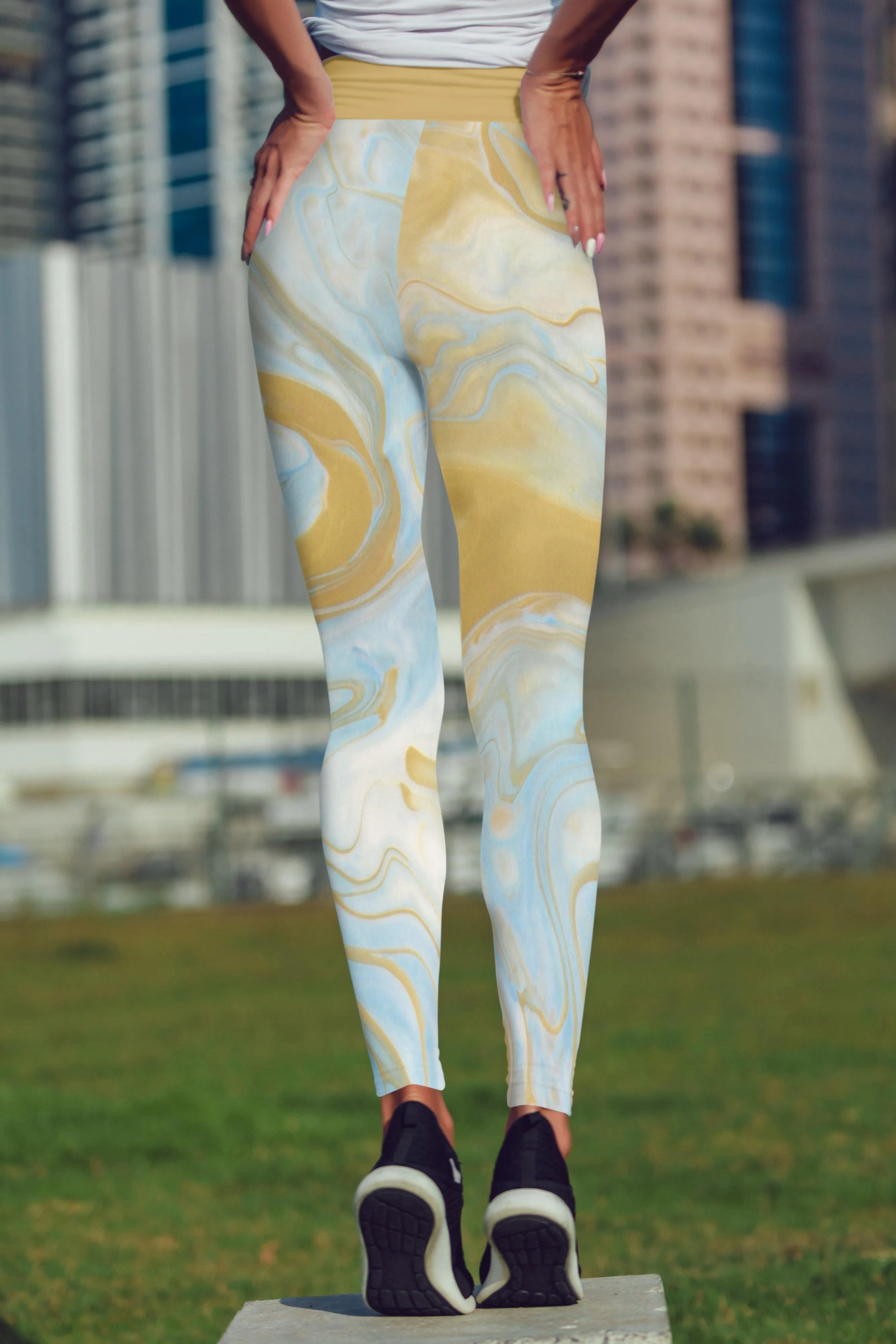 Golden Beverly Liquid Leggings