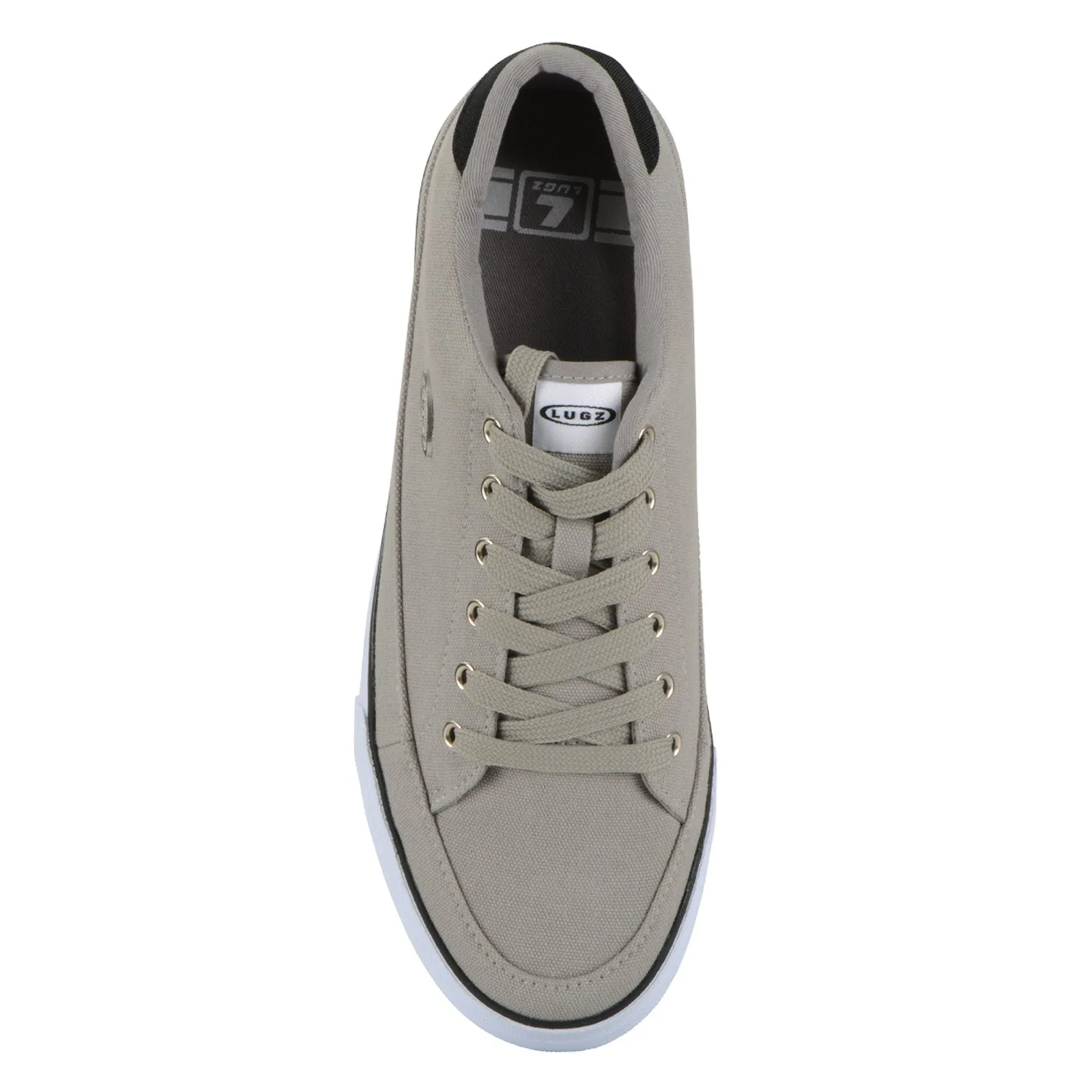 Gray Canvas Lifestyle Sneakers Shoes for Men by Lugz Court Classic MCOURTCC-0393