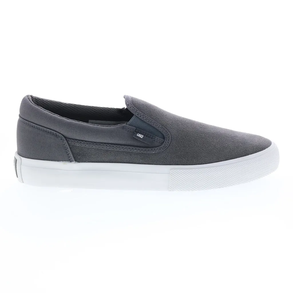 Gray Suede Slip-On Skate Inspired Sneakers for Men