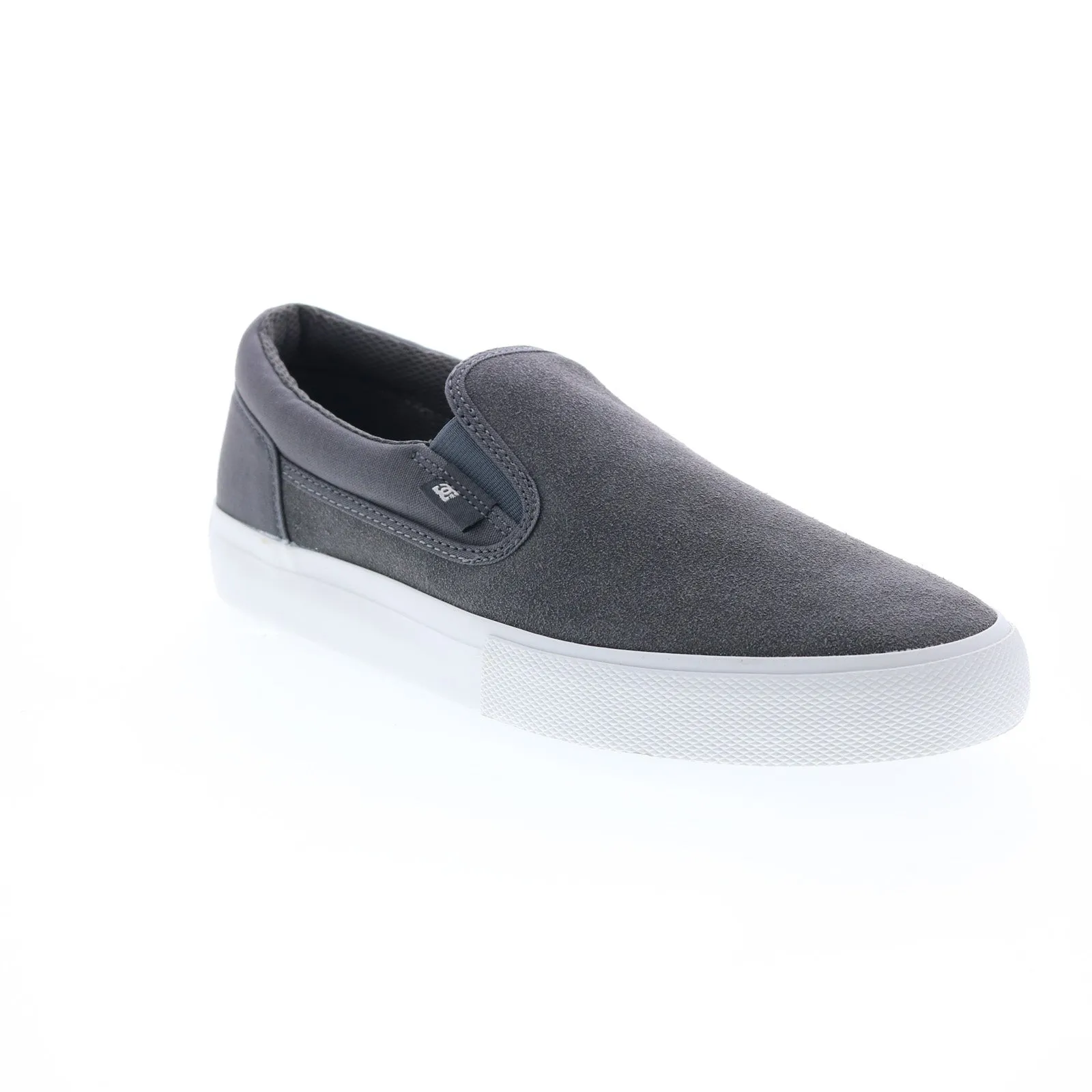 Gray Suede Slip-On Skate Inspired Sneakers for Men