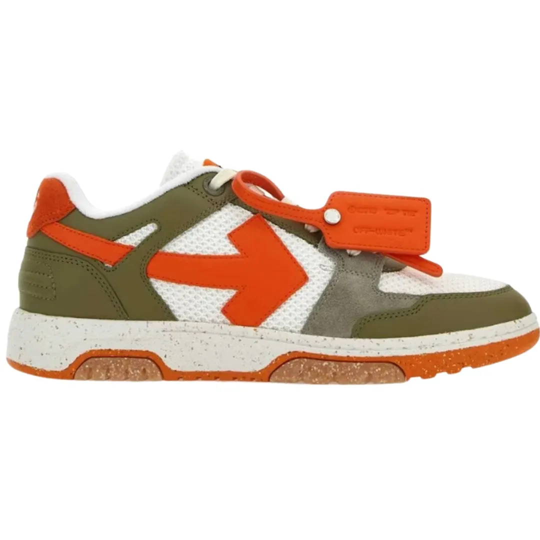 Green Off-White Men's Sneakers Omia243S23Lea0015622