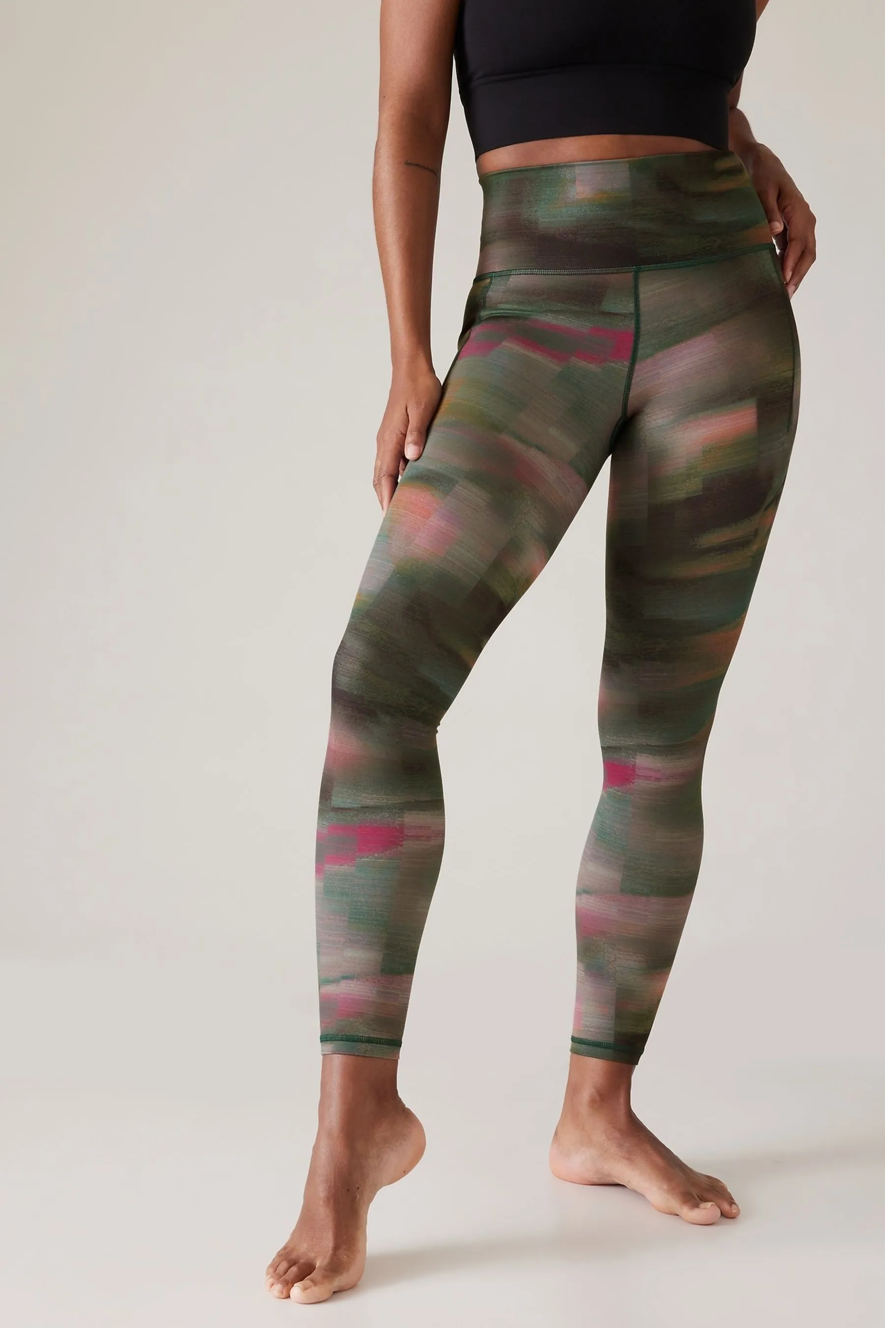 Green Salutation Stash Leggings