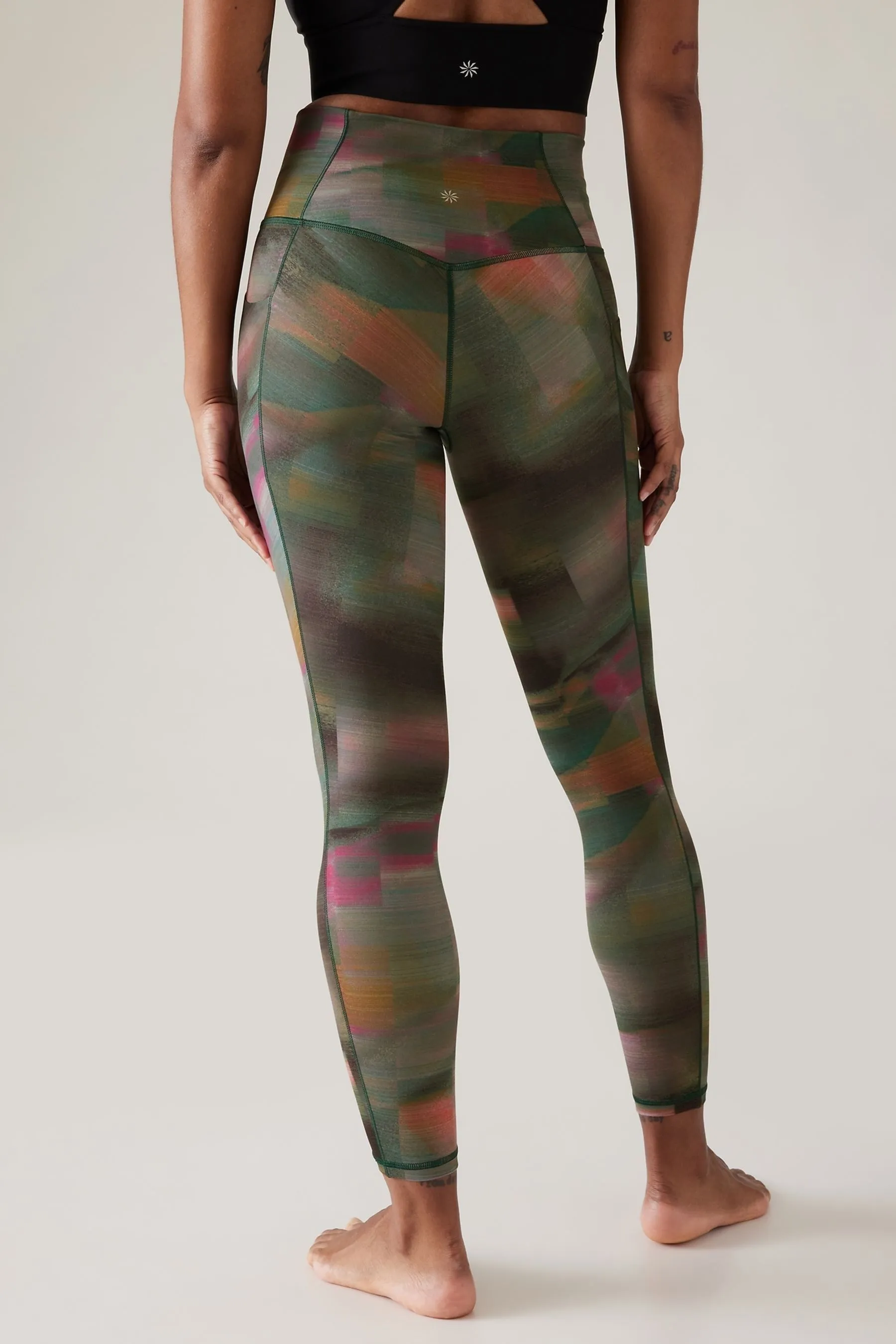 Green Salutation Stash Leggings