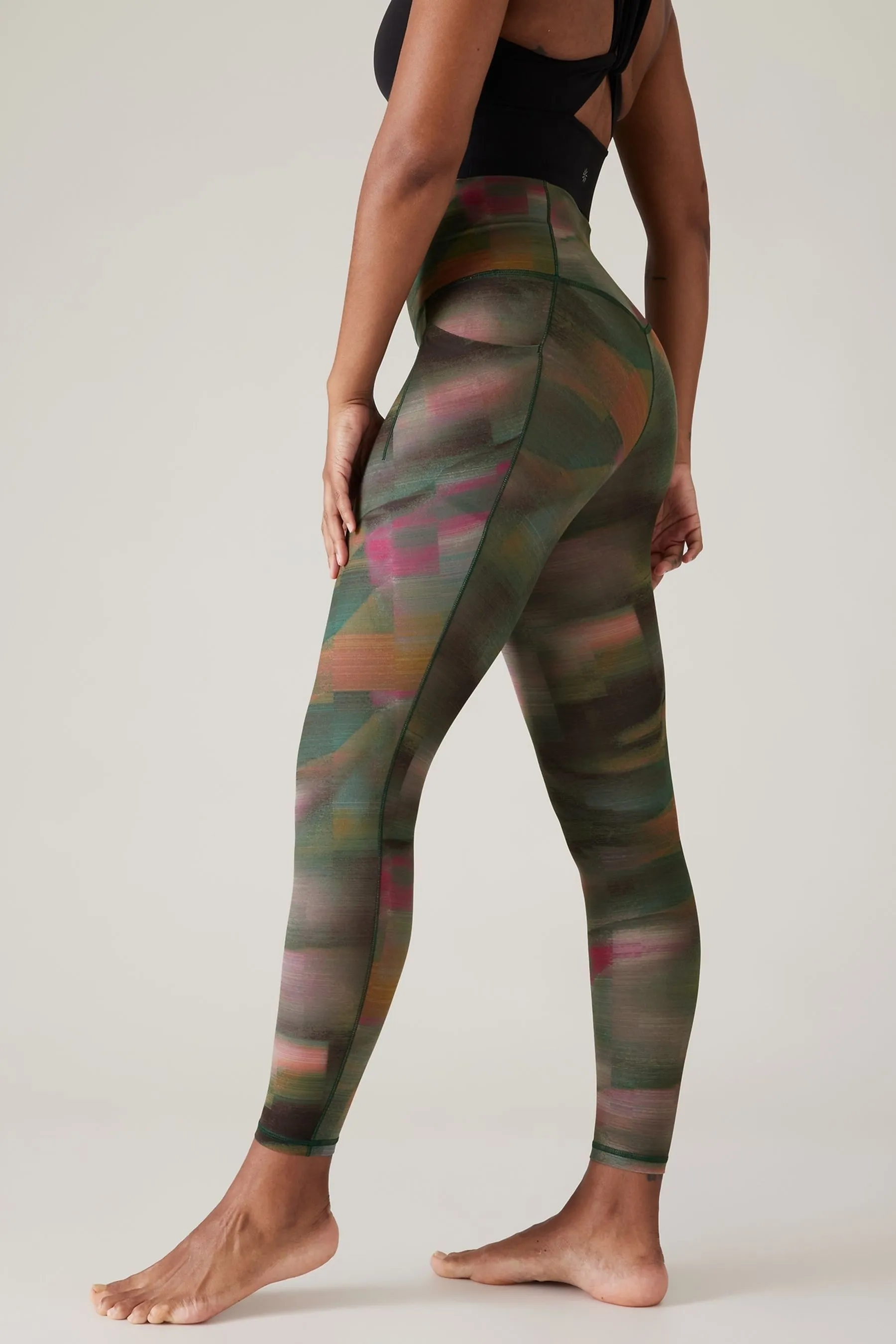 Green Salutation Stash Leggings