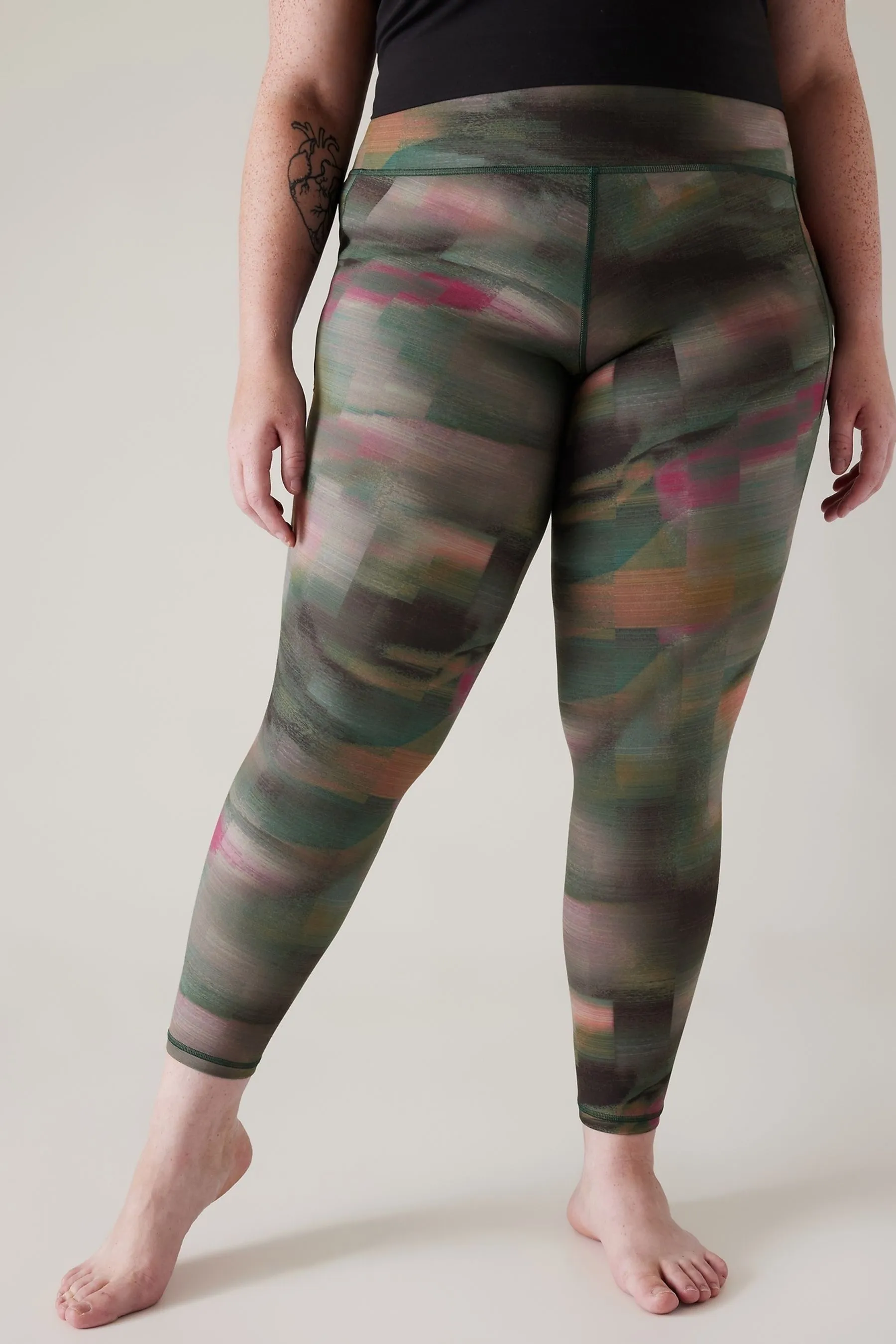 Green Salutation Stash Leggings