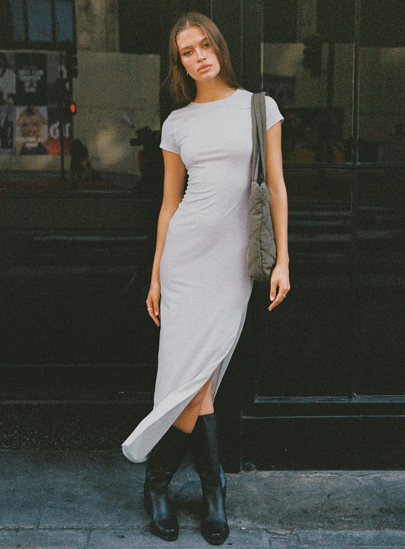 Grey Maxi Dress