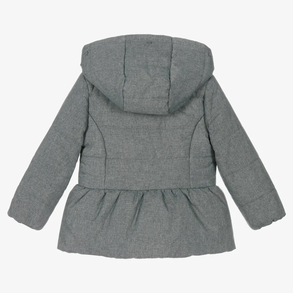 Grey Puffer Coat for Girls