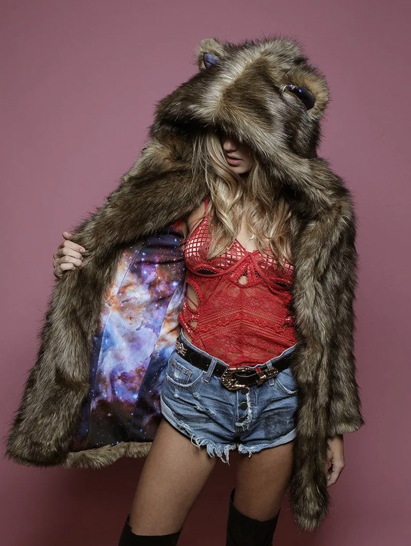 Grizzly Gold Faux Fur Coat