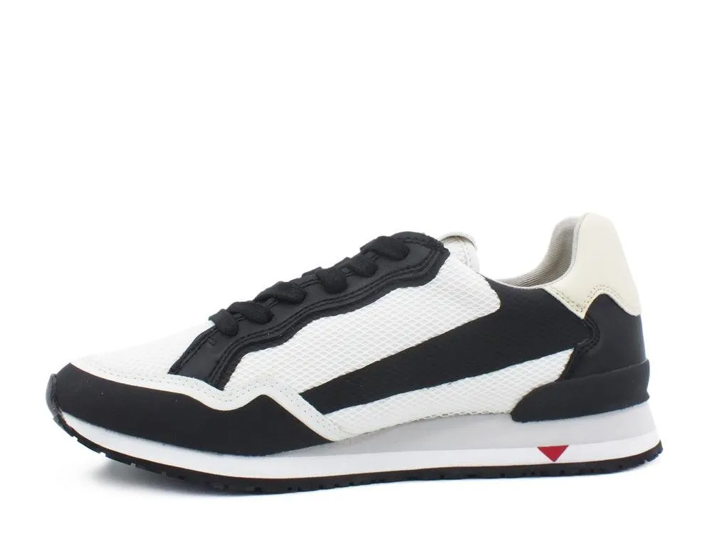 GUESS White Black Sneaker - FM6GENFAB12