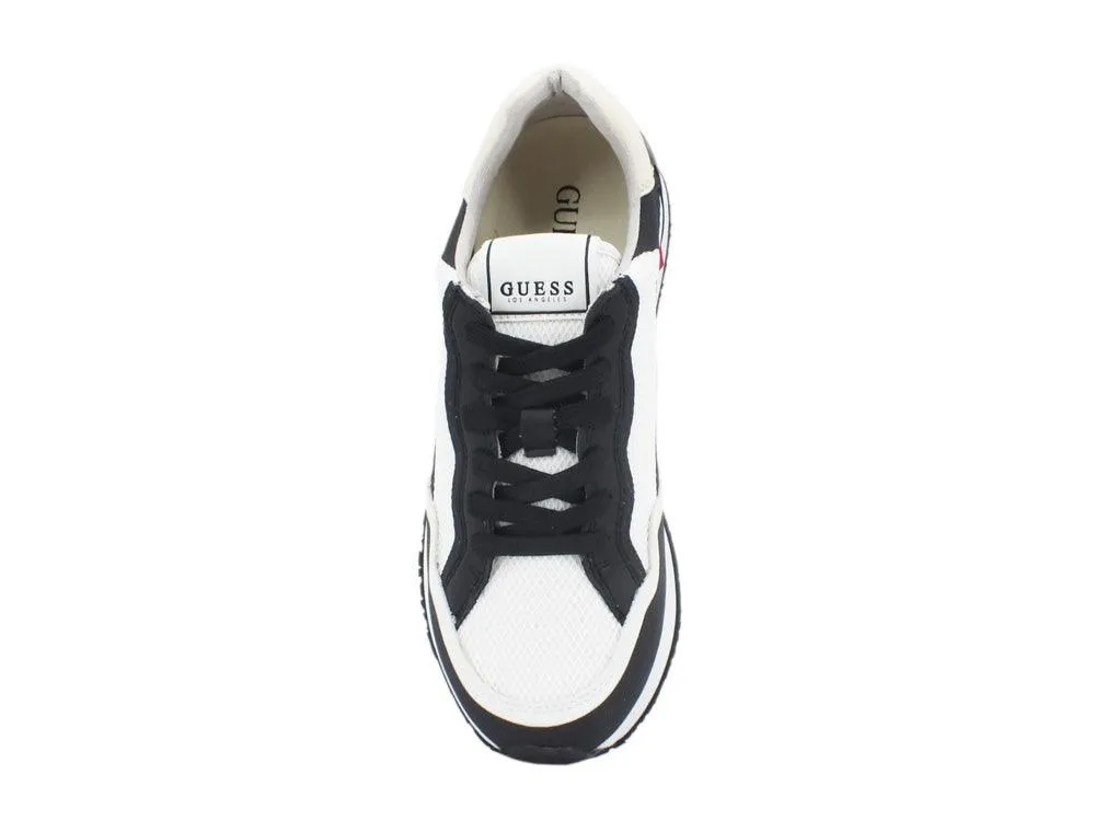 GUESS White Black Sneaker - FM6GENFAB12