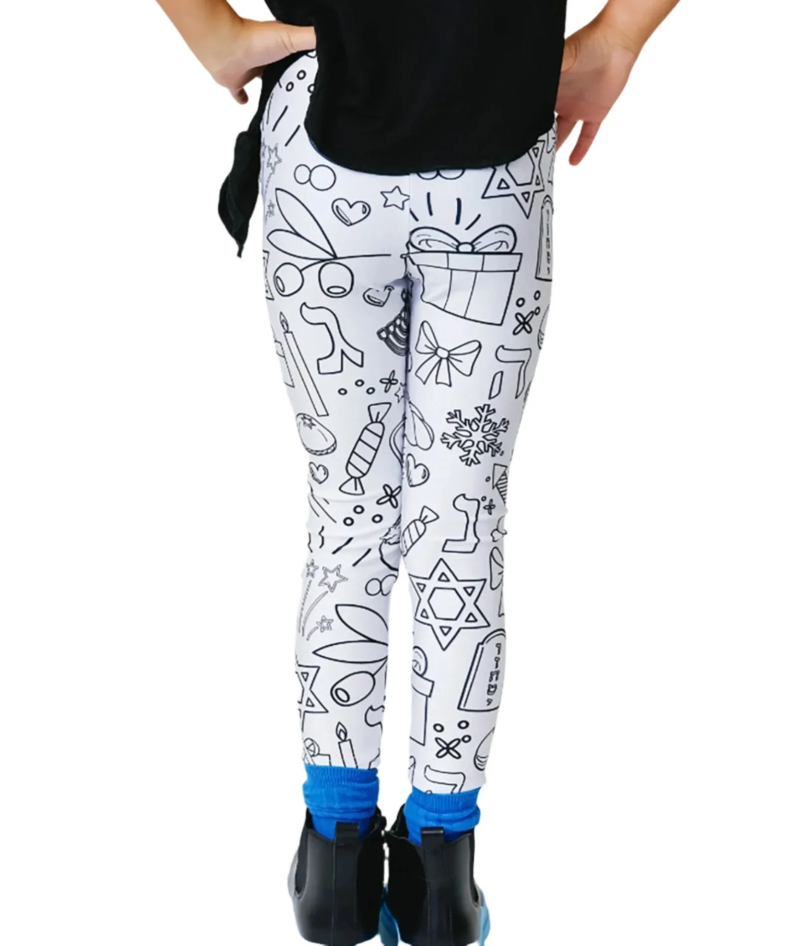 Hanukkah Coloring Leggings