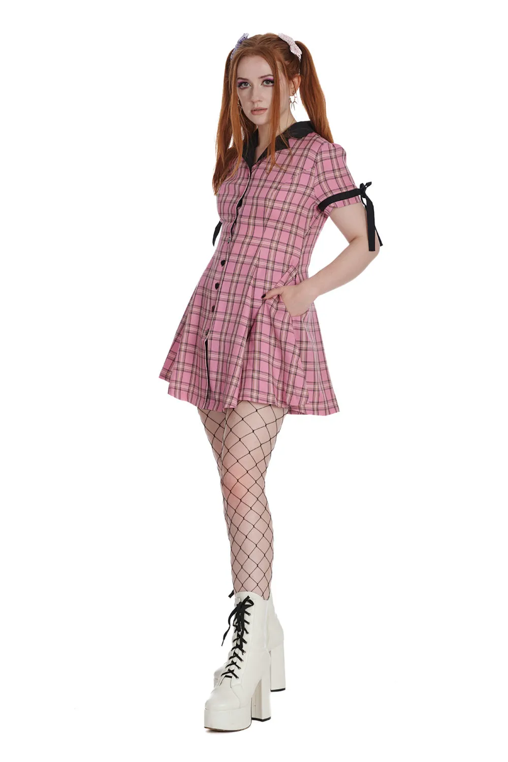 Heart Checkered Dress