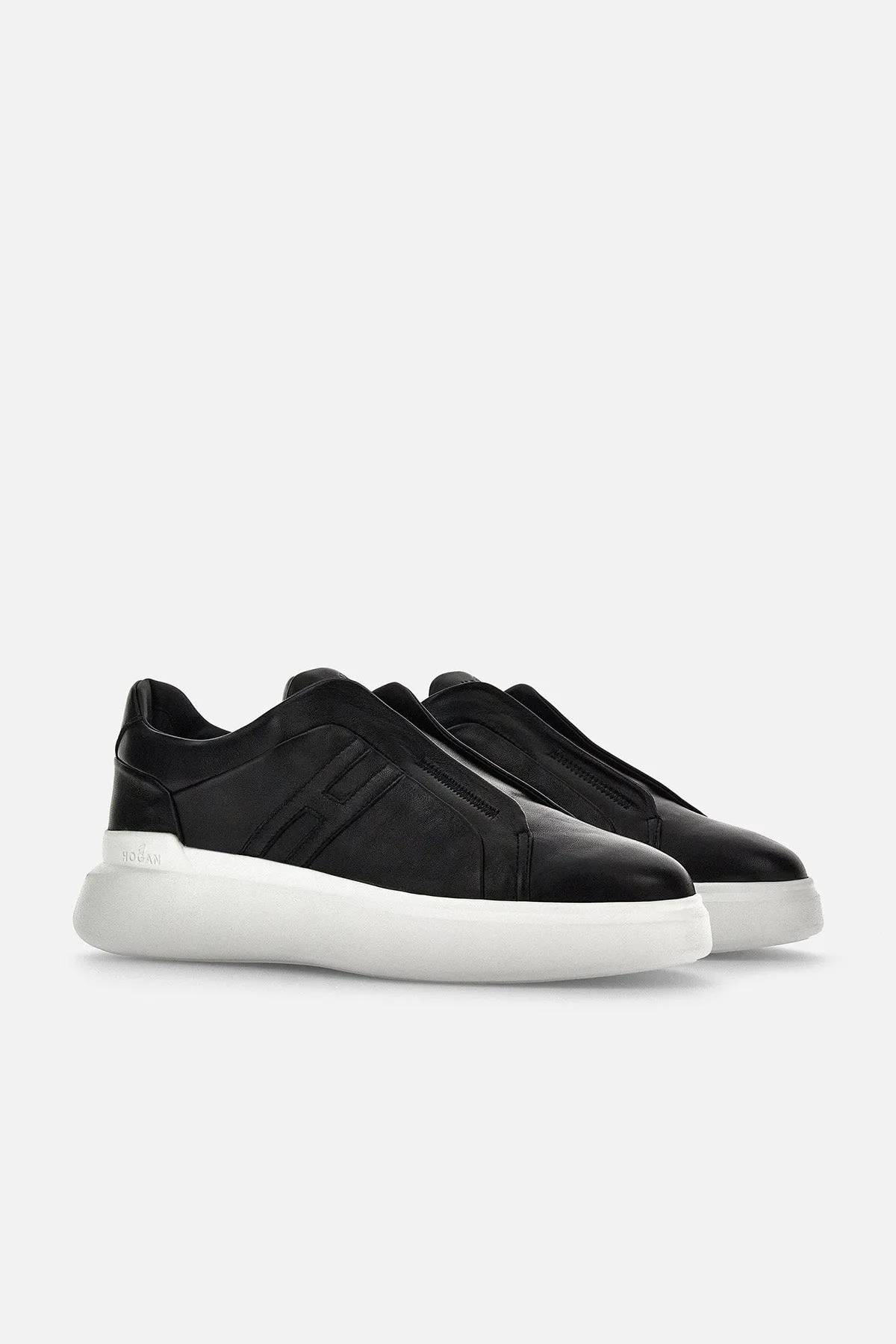 Hogan Leather Slip-On Sneaker