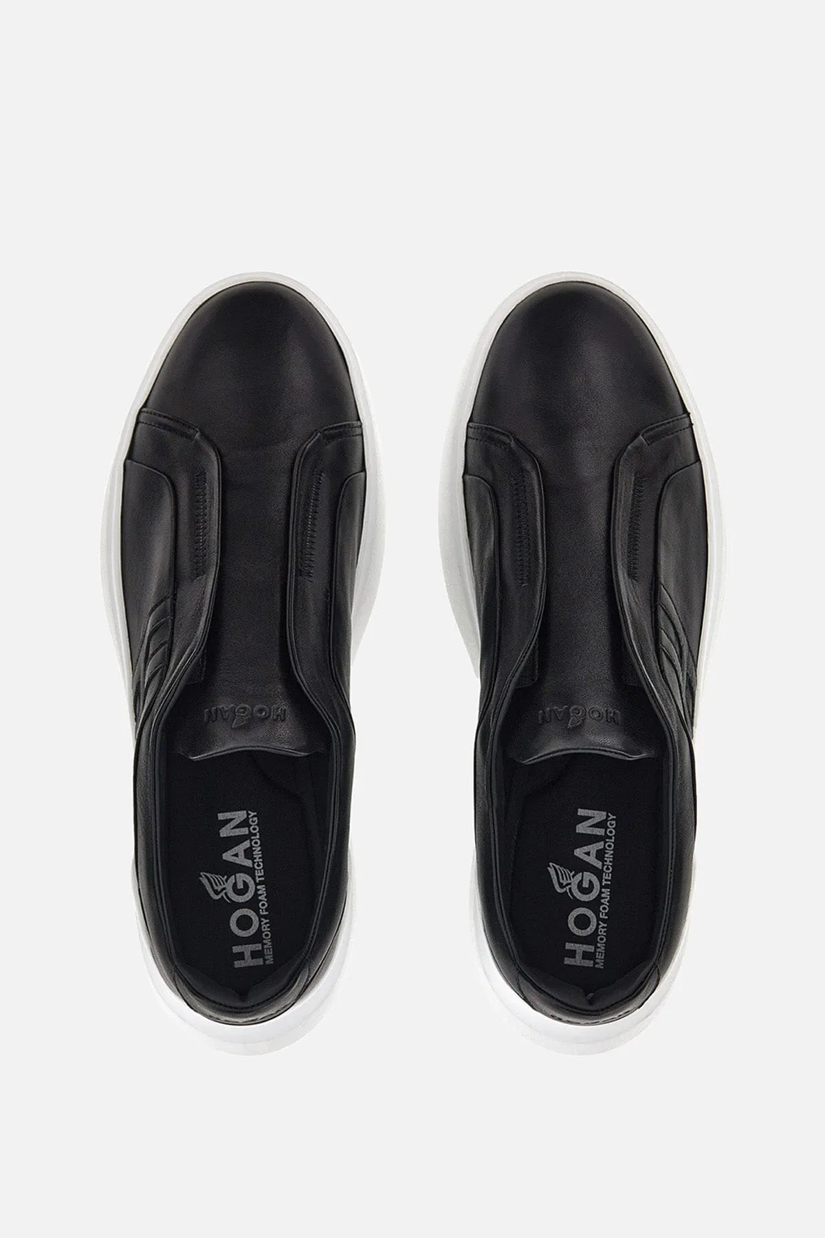 Hogan Leather Slip-On Sneaker