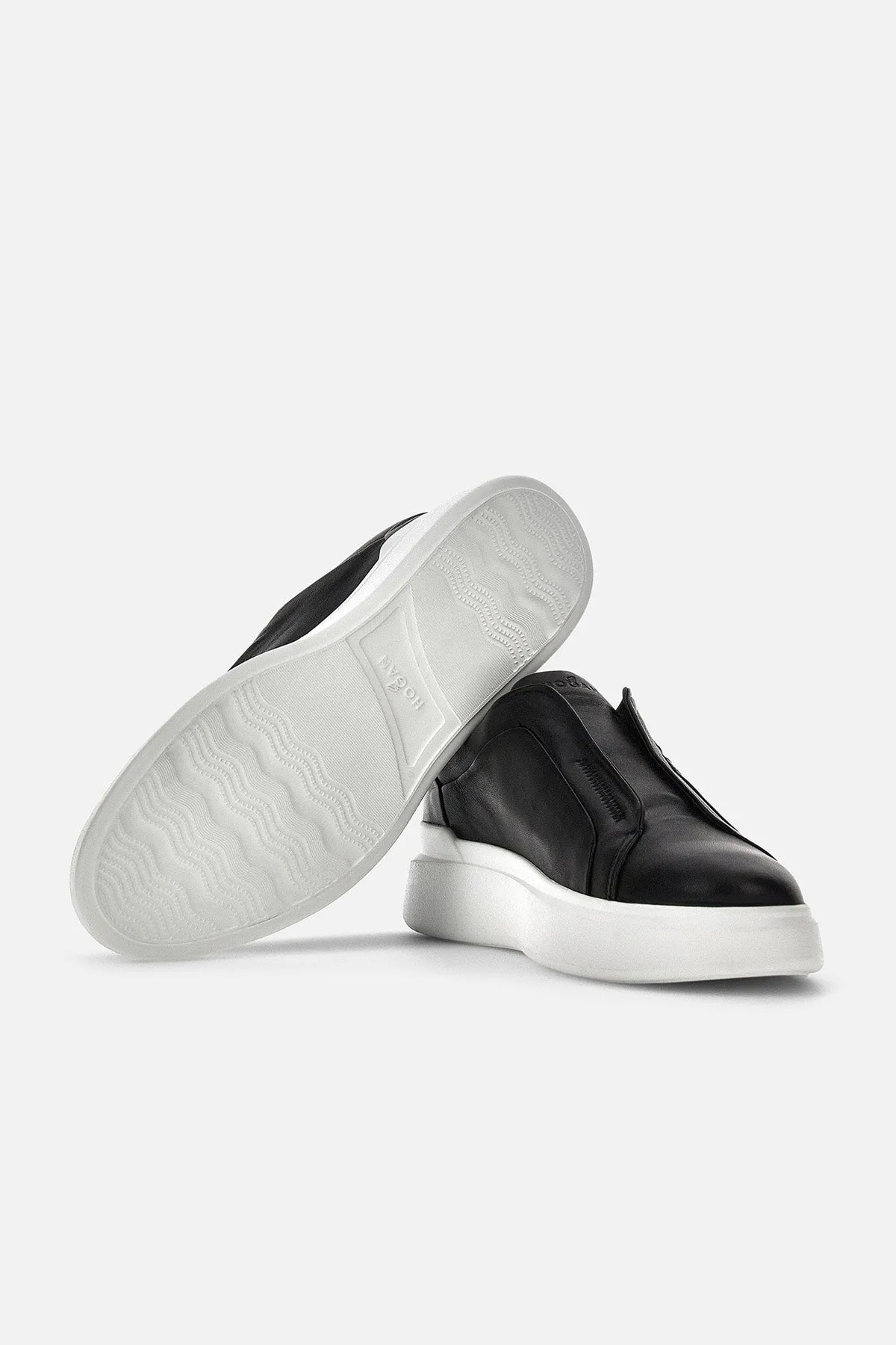 Hogan Leather Slip-On Sneaker