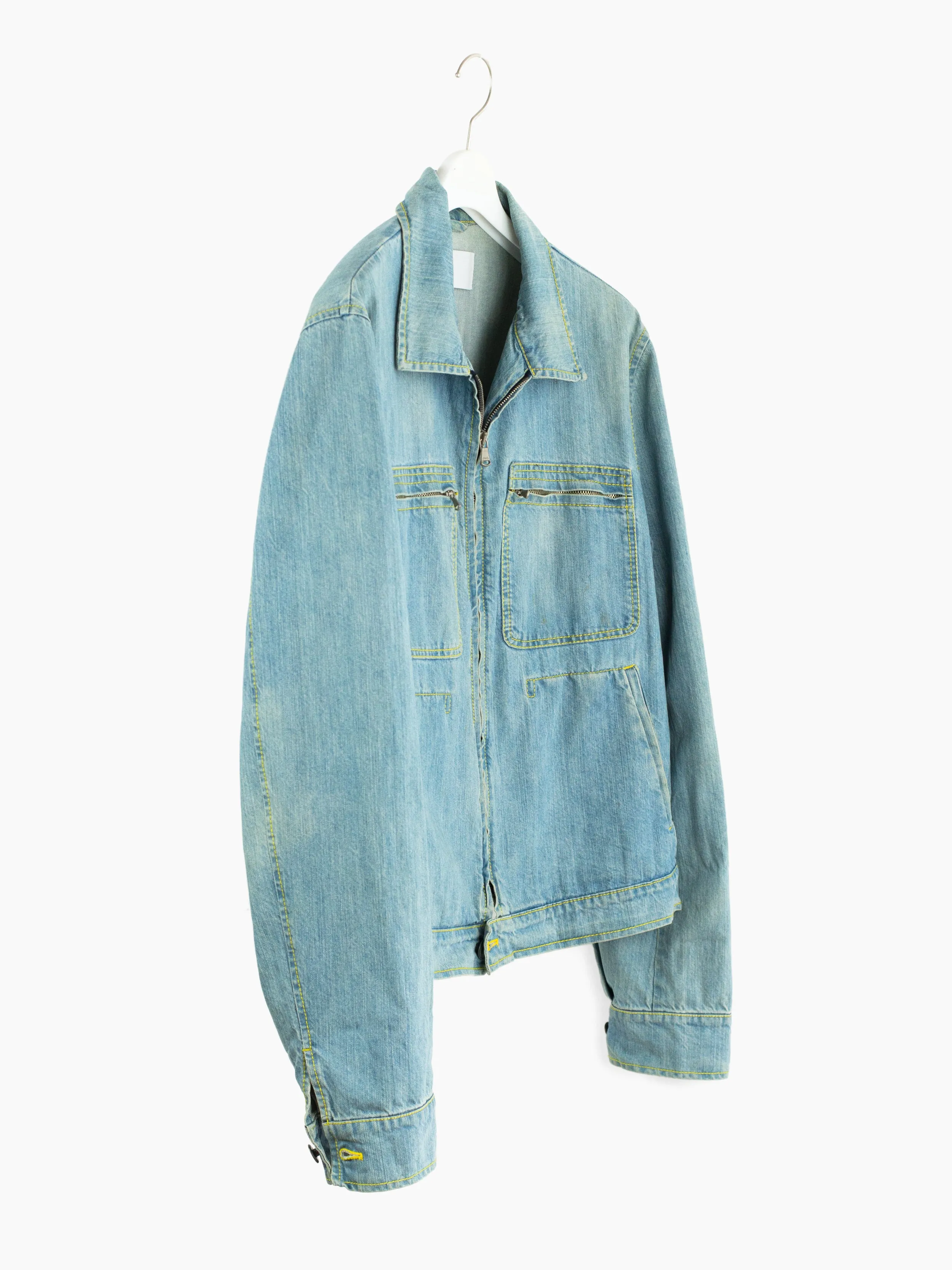 Hussein Chalayan 2000s Blue Denim Utility Jacket